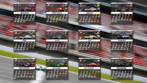 Calendario 2013 F1
