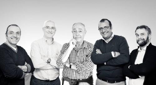 Carlos Barazal, Carlos Enríquez de Salamanca, Antonio Boto, Fernando González y Ramón Biosca